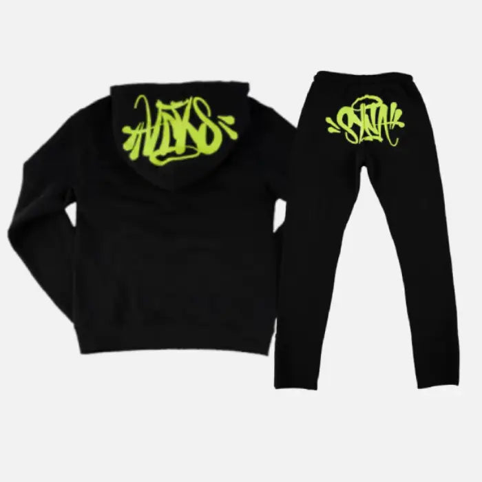 Syna World Tracksuit Black Green - Syna World